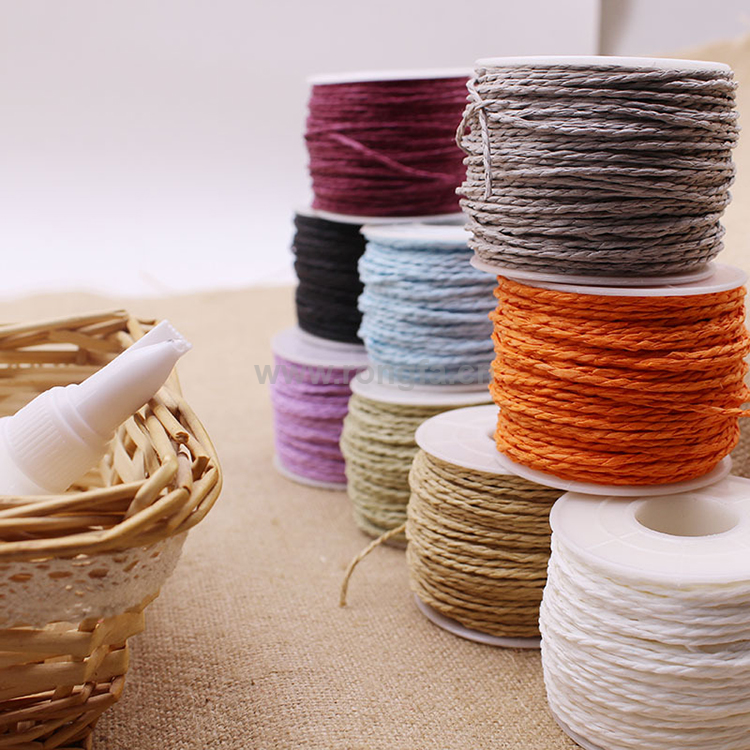 Colorful Paper Twines Rope for handcrafts and floral