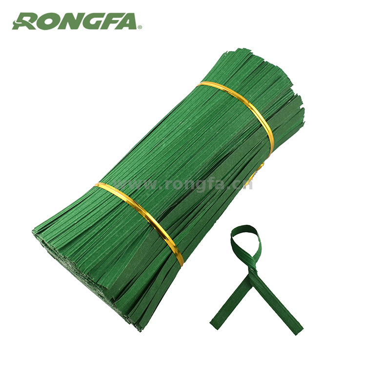 Biodegradable Double Wire Green Paper Bind Twist Ties