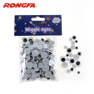 Normal Wiggly Eyes Black Pupil Mixed Different Sizes To 100 Pcs