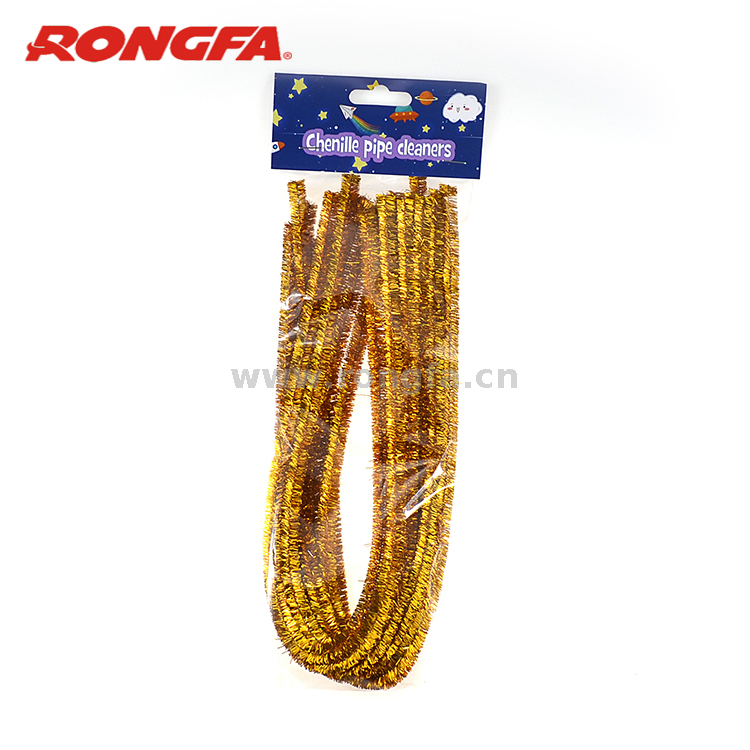 Glitter Metallic Colorful Pipe Cleaners Chenille Stems 8mm 50cm 10pcs