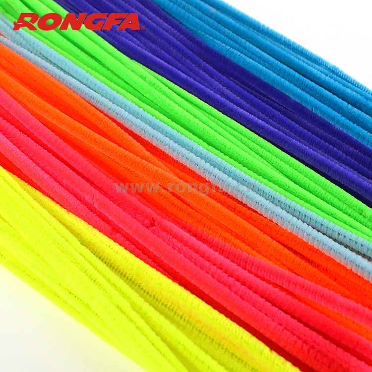Colorful Pipe Cleaners Chenille Stems 6 Colors Assorted 100pcs